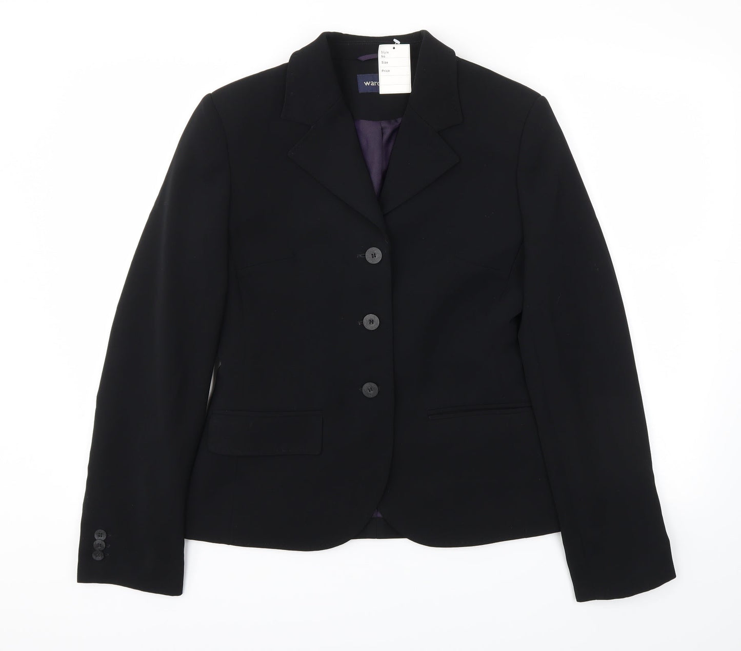 Womens UK Size 12 Wardrobes Regular Black Blazer