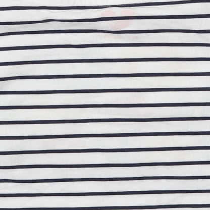 Very  White Striped  Basic T-Shirt Size 9-12 Months
