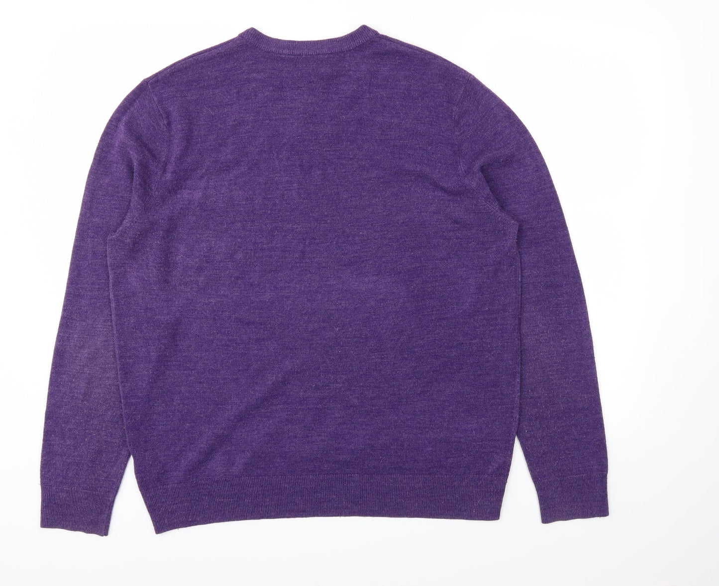 Mens UK Size L Atlantic Bay Purple Pullover Sweatshirt
