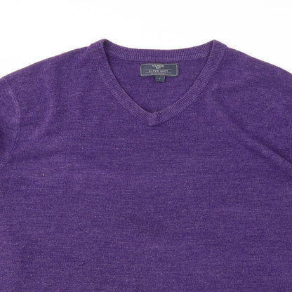 Mens UK Size L Atlantic Bay Purple Pullover Sweatshirt