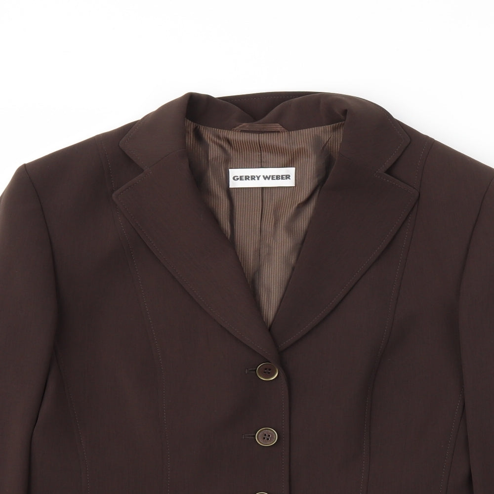 Gerry Weber Womens Brown   Jacket Blazer Size 14