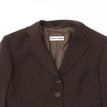 Gerry Weber Womens Brown   Jacket Blazer Size 14