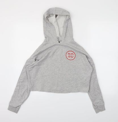 New Look Girls Grey   Pullover Hoodie Size 12-13 Years