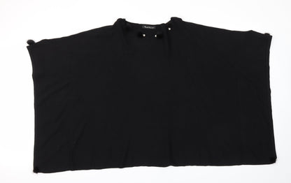 SWEET MALIA Womens Black   Cape Jumper One Size
