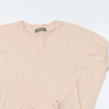 Womens UK Size M Oasis Pink Basic T-Shirt