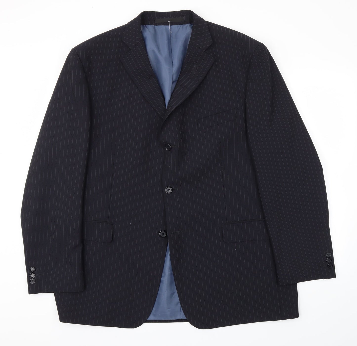Mens UK Size 46 M&S Regular Black Suit Jacket