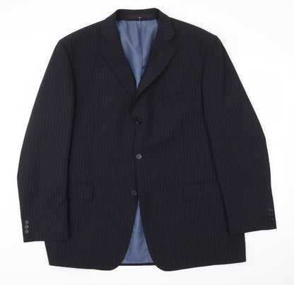 Mens UK Size 46 M&S Regular Black Suit Jacket