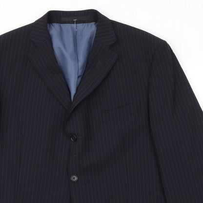 Mens UK Size 46 M&S Regular Black Suit Jacket
