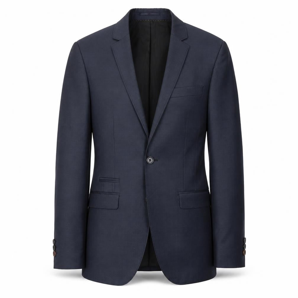 Mens UK Size 40 River Island Regular Blue Suit Jacket