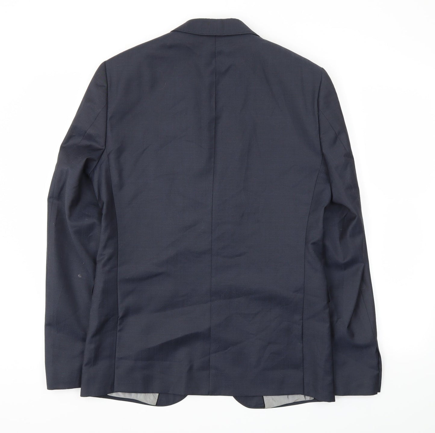 Mens UK Size 40 River Island Regular Blue Suit Jacket