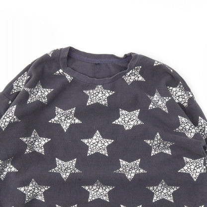 George Girls Blue Argyle/Diamond  Top Pyjama Top Size 13-14 Years