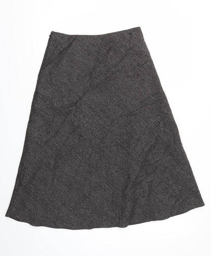 M&S Womens Black   Flare Skirt Size 10