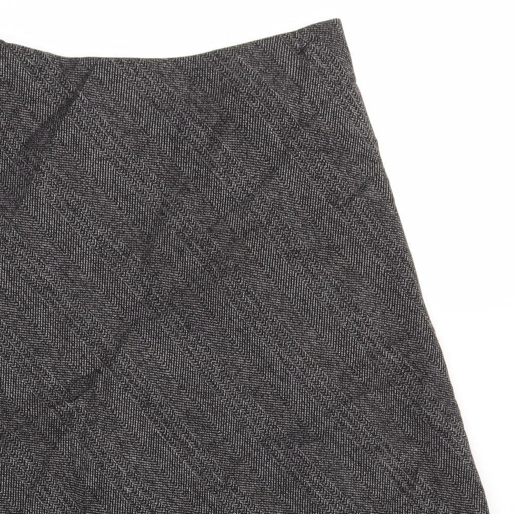 M&S Womens Black   Flare Skirt Size 10