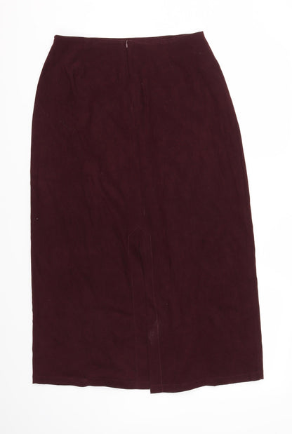 RAPPORT Womens Red   Flare Skirt Size M