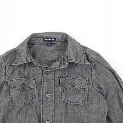 Gap Boys Grey  Denim Basic Button-Up Size 24 Months