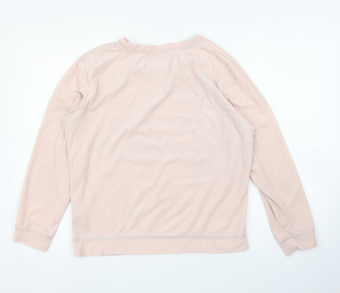 F&F Womens Pink Solid  Top Pyjama Top Size S