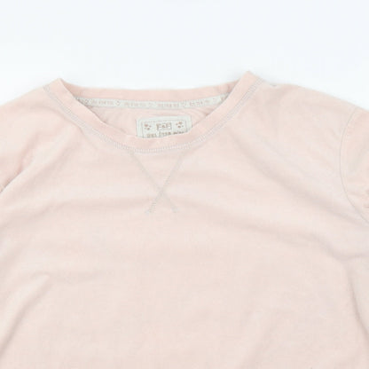 F&F Womens Pink Solid  Top Pyjama Top Size S