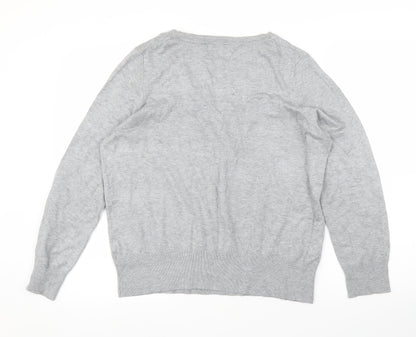 M&S Womens Grey   Pullover Jumper Size 18