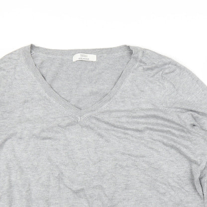 M&S Womens Grey   Pullover Jumper Size 18