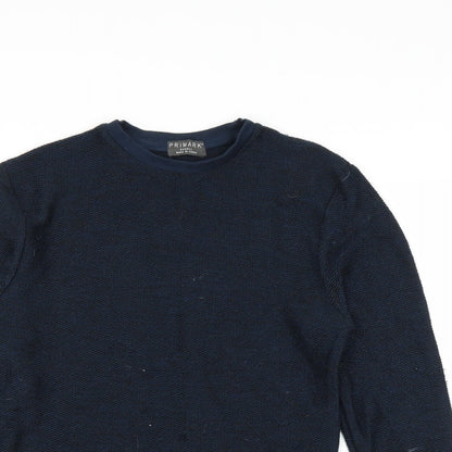 Primark Mens Blue   Pullover Jumper Size S