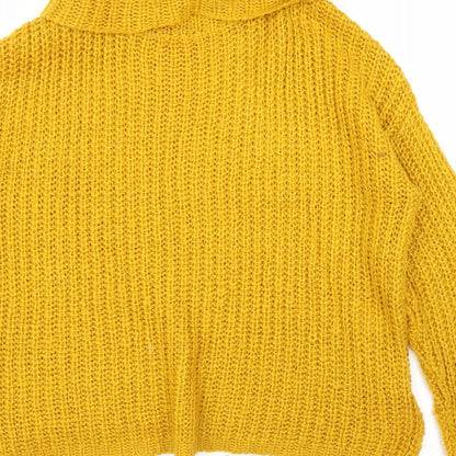 Primark Womens Yellow   Pullover Jumper Size S
