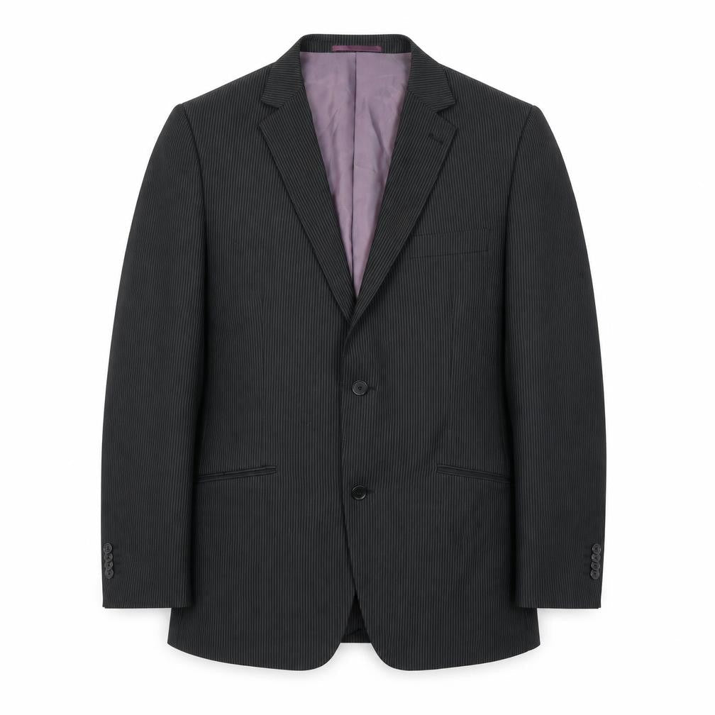 Mens UK Size 40 George Regular Black Suit Jacket