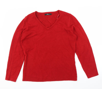 Bonmarché Womens Red Pullover Jumper Size S