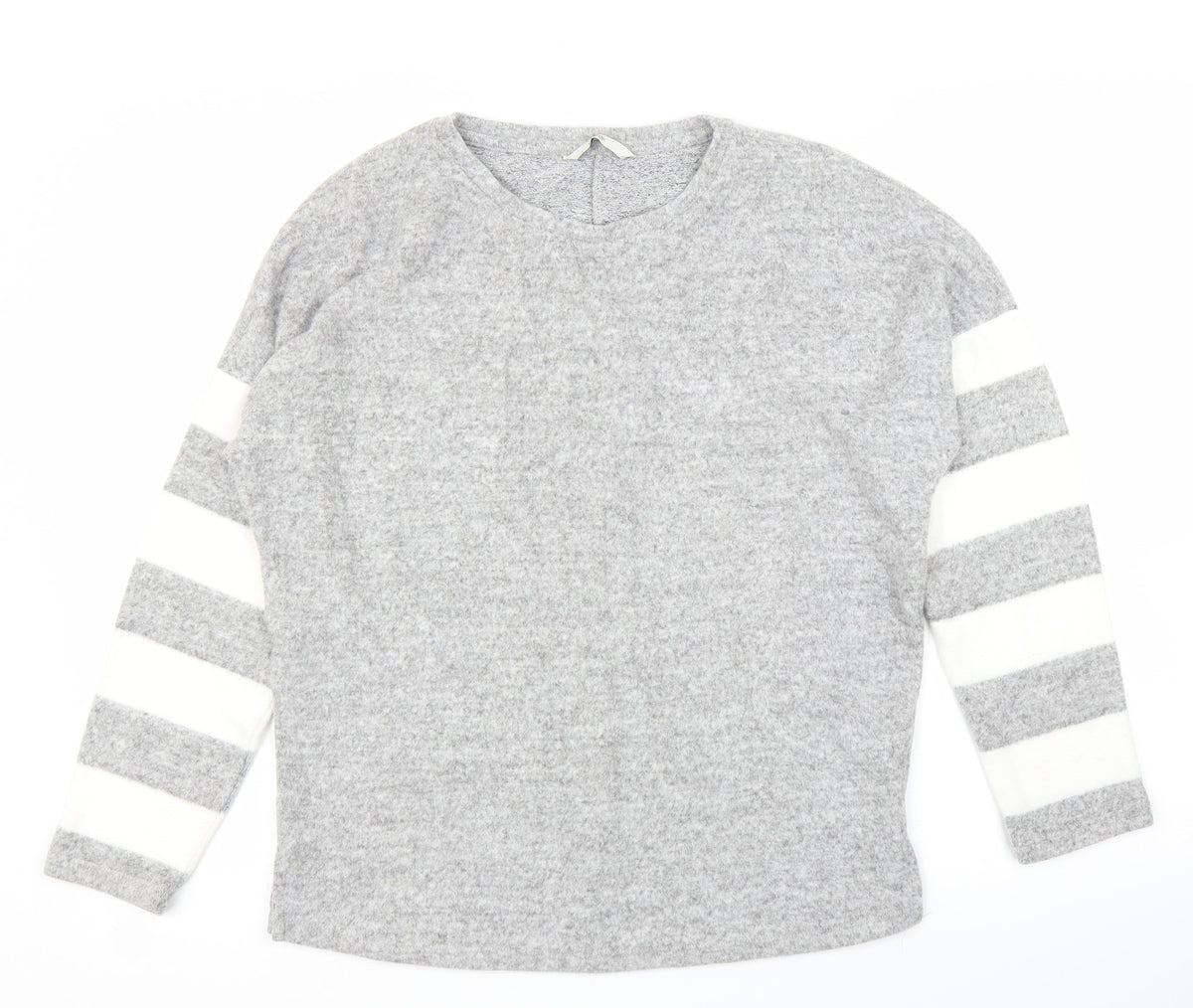 George Womens Grey Striped  Pullover Jumper Size S