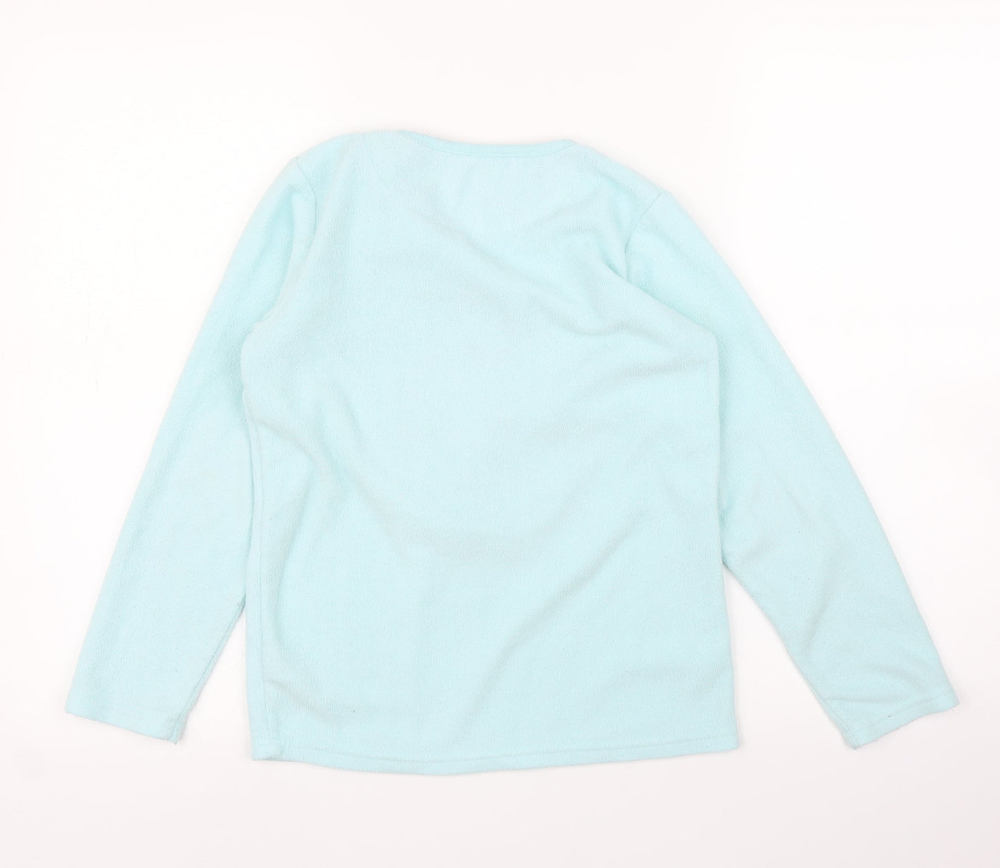 Primark Girls Blue  Fleece Top Pyjama Top Size 10-11 Years  - Unicorn