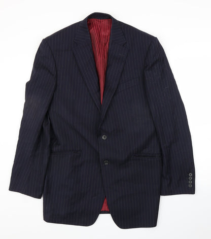 Mens UK Size 40 M&S Regular Blue Suit Jacket