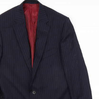 Mens UK Size 40 M&S Regular Blue Suit Jacket