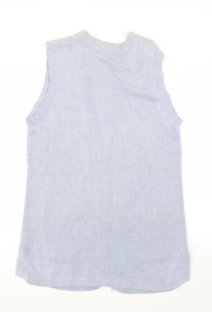 HONEY Womens Blue   Cardigan Jumper Size L