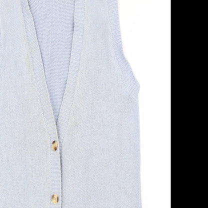 HONEY Womens Blue   Cardigan Jumper Size L