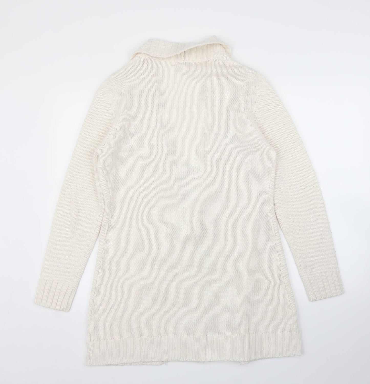 Evie Womens White   Cardigan Jumper Size 14