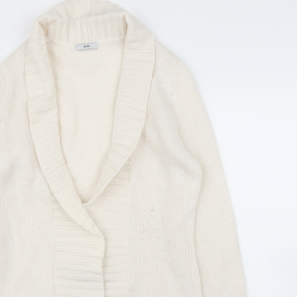 Evie Womens White   Cardigan Jumper Size 14