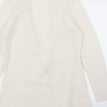 Evie Womens White   Cardigan Jumper Size 14