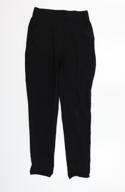 Womens UK Size 8 Boohoo Regular Fit  Black Trousers