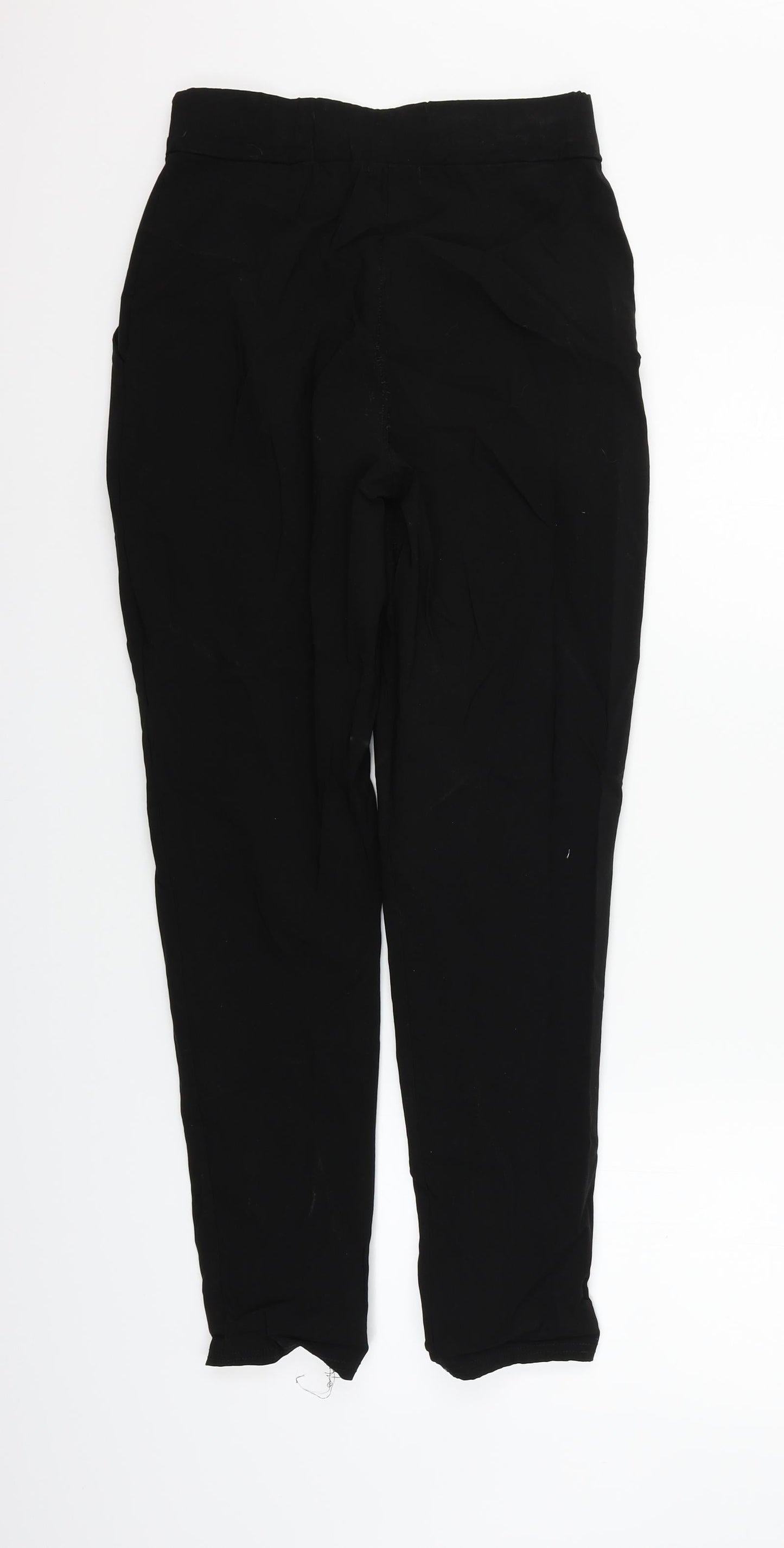 Womens UK Size 8 Boohoo Regular Fit  Black Trousers