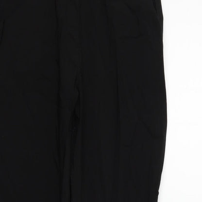 Womens UK Size 8 Boohoo Regular Fit  Black Trousers