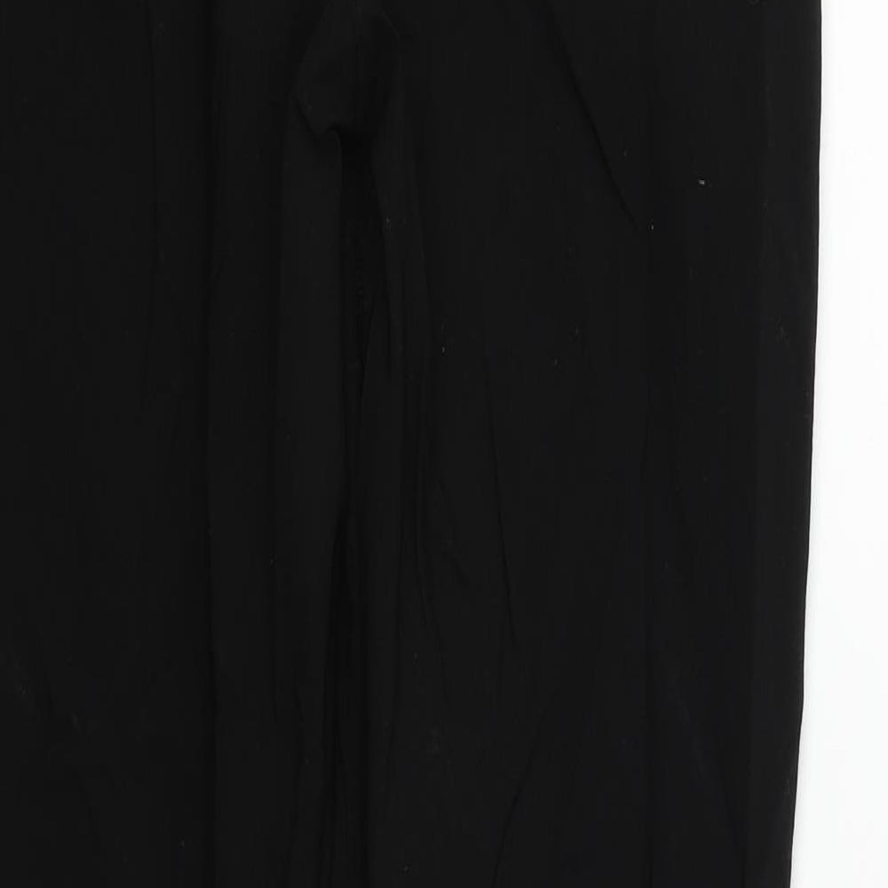 Womens UK Size 8 Boohoo Regular Fit  Black Trousers