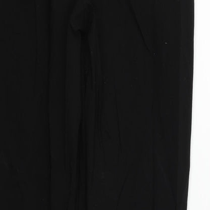 Womens UK Size 8 Boohoo Regular Fit  Black Trousers
