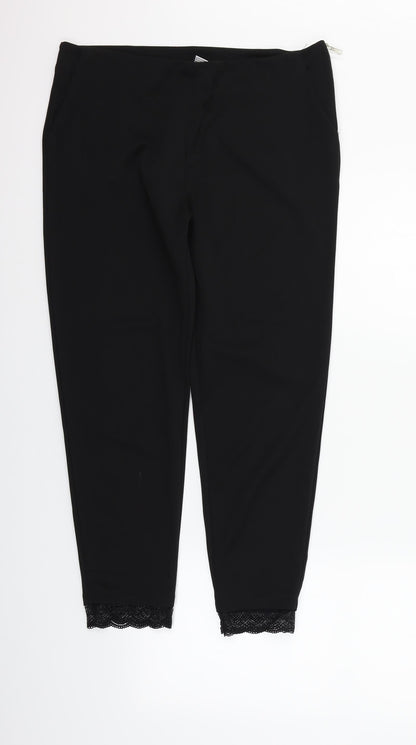 Vogue Fashion Womens Black   Trousers  Size 2XL L25 in