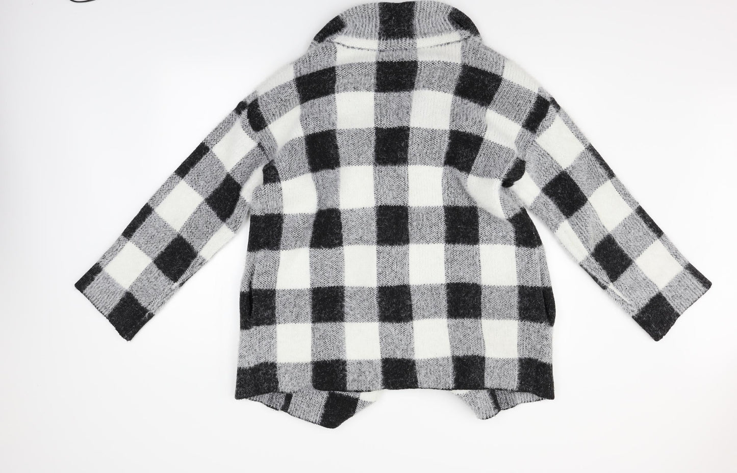 Primark Womens White Check  Jacket Coat Size S