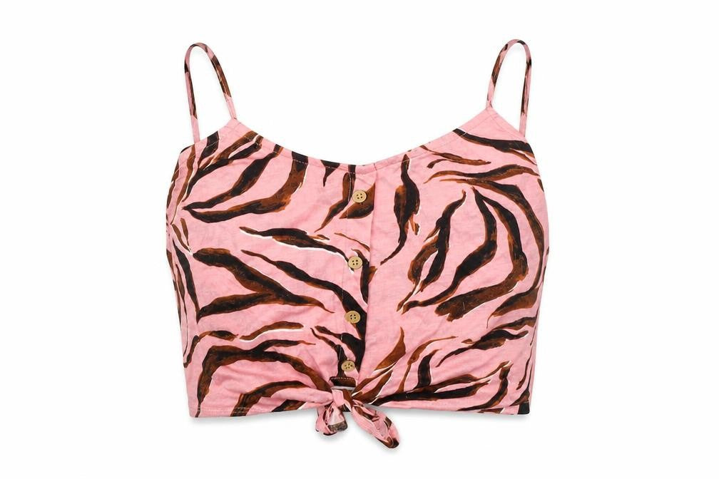 Womens UK Size 6 New Look Pink Basic Tank