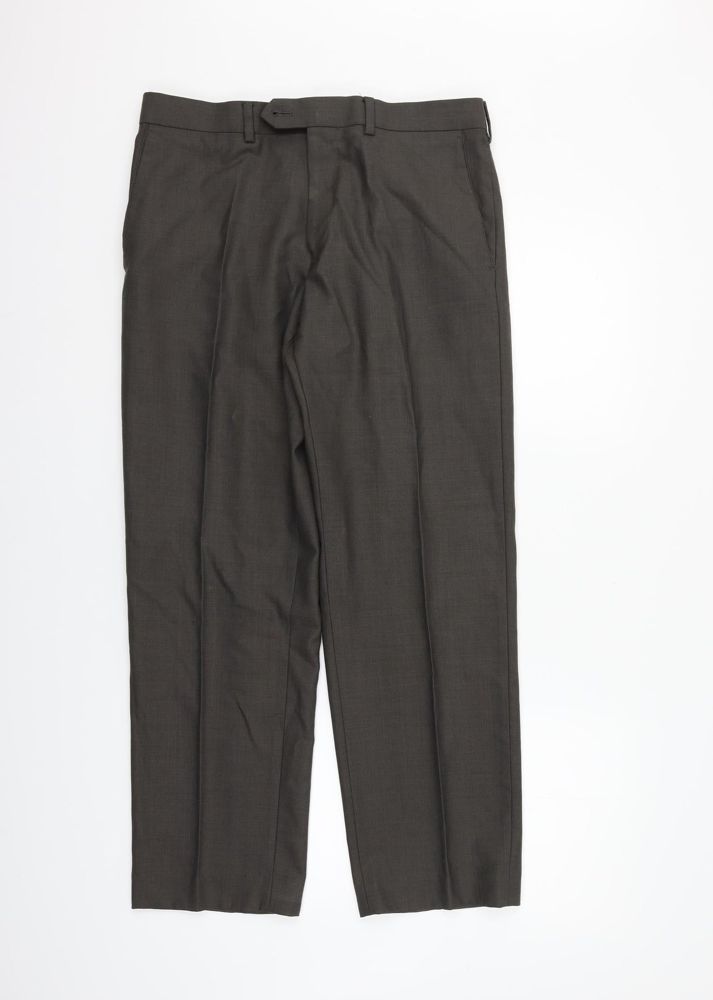 Womens UK Size 32 Marks and Spencer Regular Fit  Brown Trousers