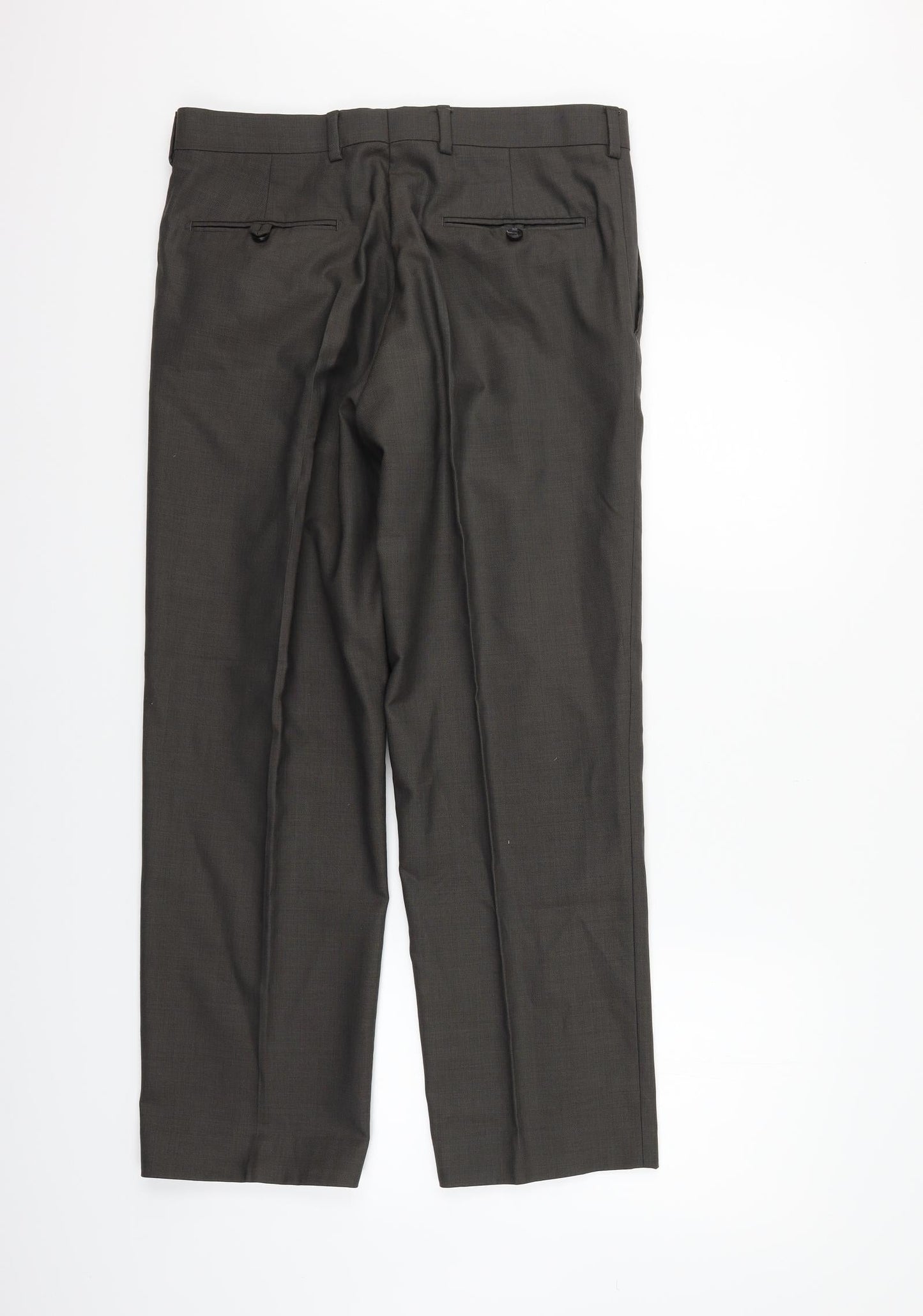 Womens UK Size 32 Marks and Spencer Regular Fit  Brown Trousers