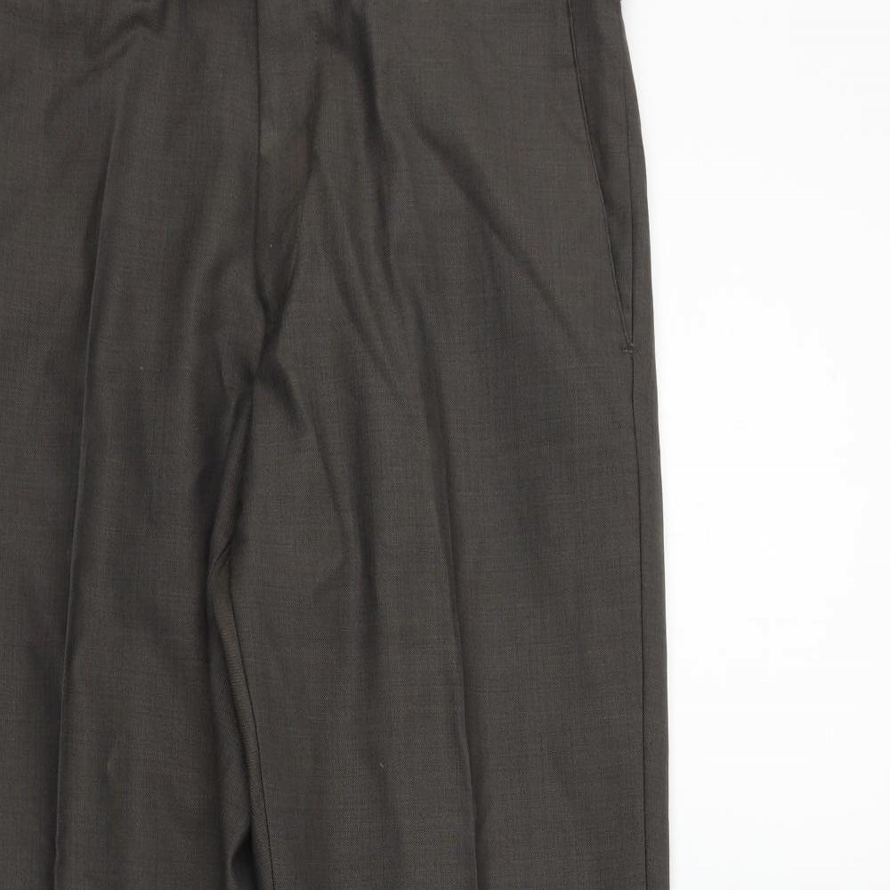 Womens UK Size 32 Marks and Spencer Regular Fit  Brown Trousers