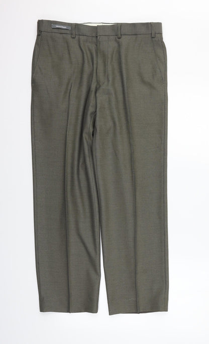 Womens UK Size 32 in Marks and Spencer Regular Fit  Grey Trousers