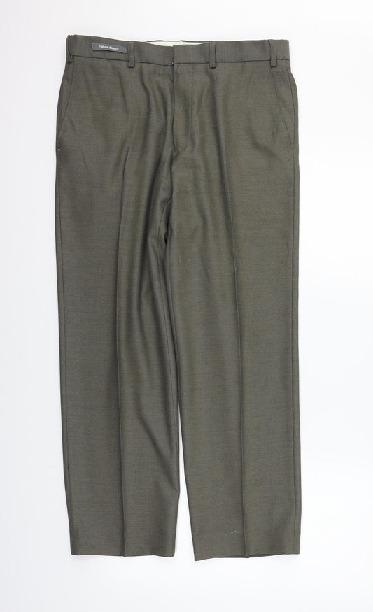 Womens UK Size 32 in Marks and Spencer Regular Fit  Grey Trousers