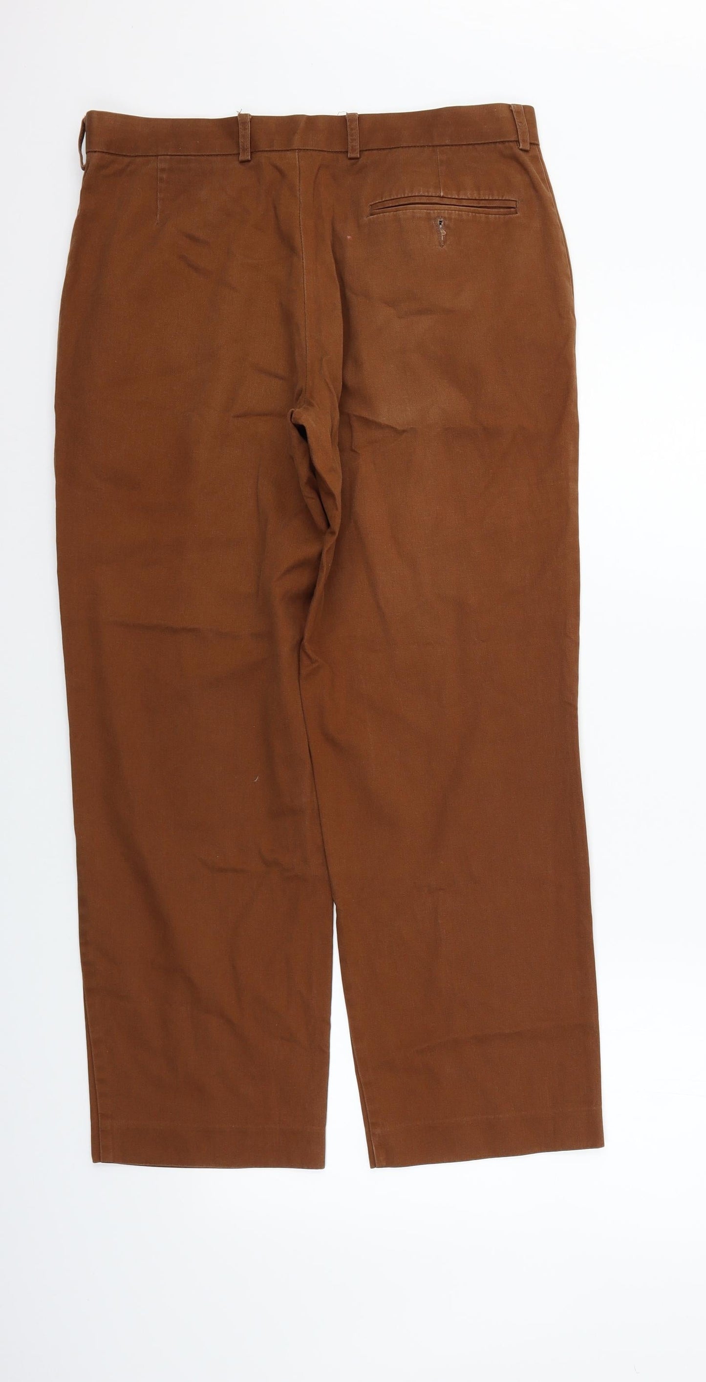 Womens UK Size 32 in Marks and Spencer Regular Fit  Brown Trousers